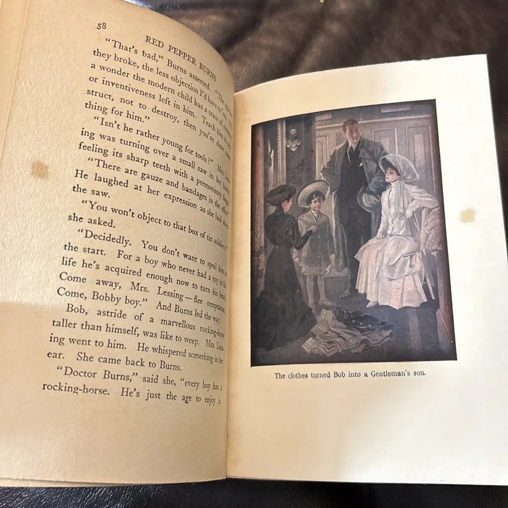 RED PEPPER BURNS by Grace S‎ Richmond 1910 Vintage Hardcover Book